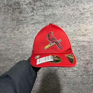 New Era 59Fifty St Louis Cardinals Fitted Hat Red 6 7/8 MLB On Field Embroidered